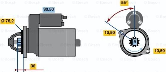 BOSCH 0 001 212 402 - Motorino d'avviamento autozon.pro