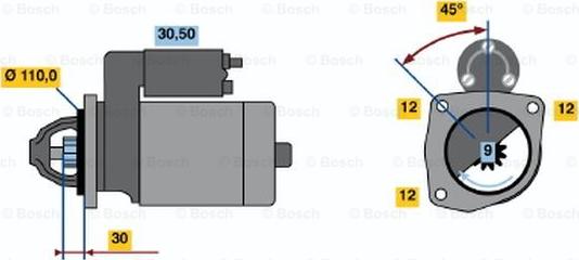 BOSCH 0 986 021 690 - Motorino d'avviamento autozon.pro