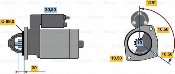 BOSCH 0 001 231 045 - Motorino d'avviamento autozon.pro