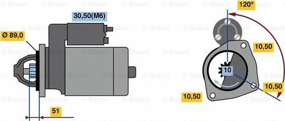 BOSCH 0 001 263 024 - Motorino d'avviamento autozon.pro