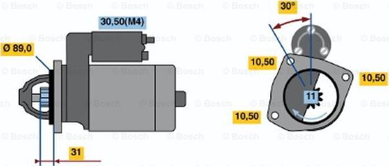 BOSCH 0 001 231 019 - Motorino d'avviamento autozon.pro