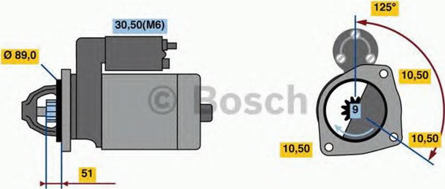 BOSCH 0 001 231 033 - Motorino d'avviamento autozon.pro