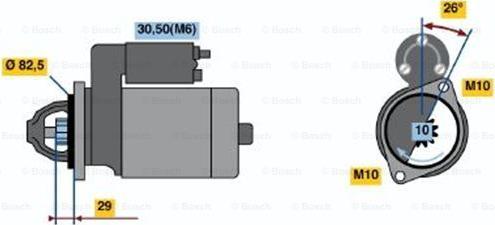 BOSCH 0 001 223 005 - Motorino d'avviamento autozon.pro