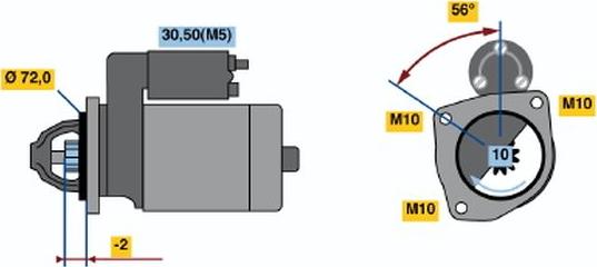 BOSCH 0 001 223 014 - Motorino d'avviamento autozon.pro