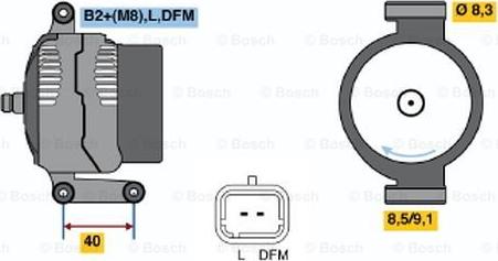 BOSCH 0 124 415 040 - Alternatore autozon.pro