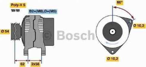 BOSCH 0 124 515 085 - Alternatore autozon.pro