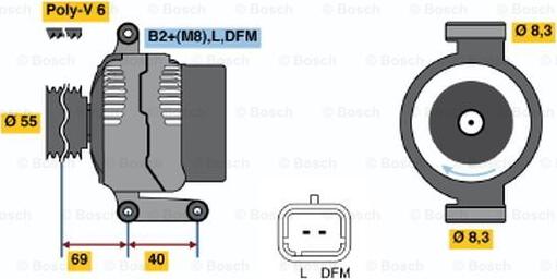 BOSCH 0 124 415 007 - Alternatore autozon.pro