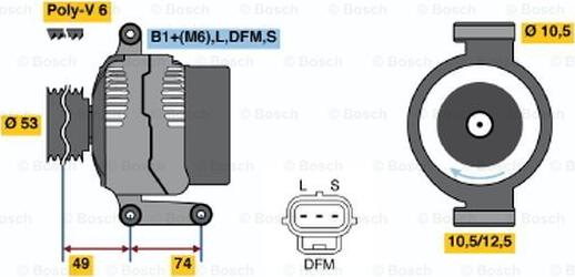 BOSCH 0 124 415 032 - Alternatore autozon.pro