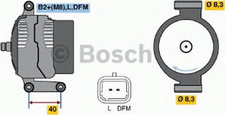 BOSCH 0 124 415 038 - Alternatore autozon.pro