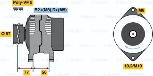 BOSCH 0 986 048 240 - Alternatore autozon.pro