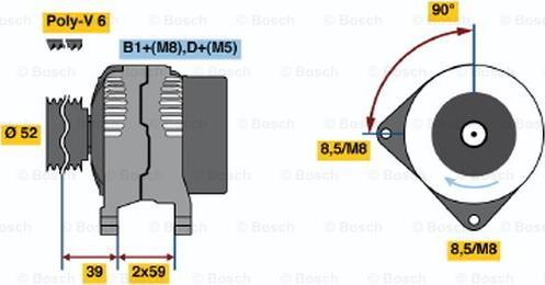 BOSCH 0 124 515 090 - Alternatore autozon.pro