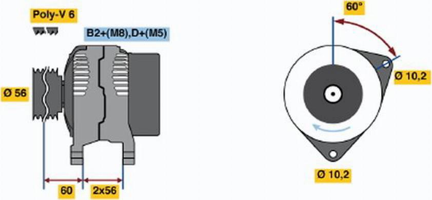 BOSCH 0 124 515 049 - Alternatore autozon.pro