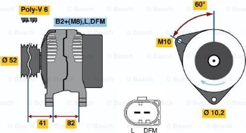 BOSCH 0 124 515 015 - Alternatore autozon.pro