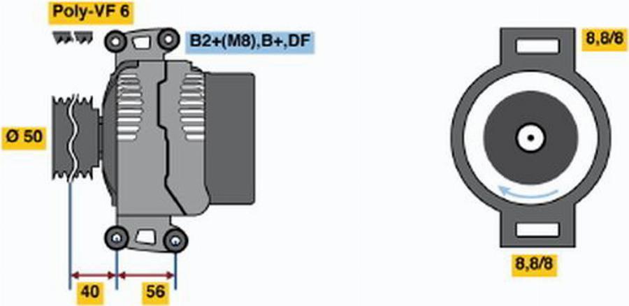 BOSCH 0124515084 - Alternatore autozon.pro