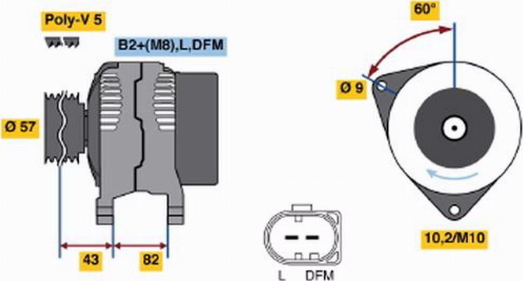 BOSCH 0 124 515 034 - Alternatore autozon.pro