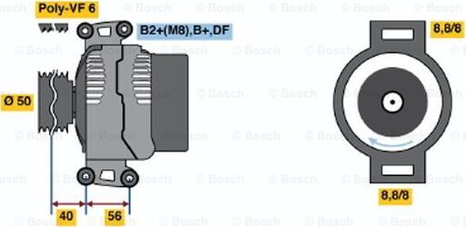 BOSCH 0 124 515 115 - Alternatore autozon.pro