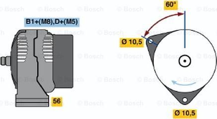 BOSCH 0 124 625 031 - Alternatore autozon.pro