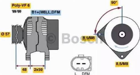 BOSCH 0124525090 - Alternatore autozon.pro