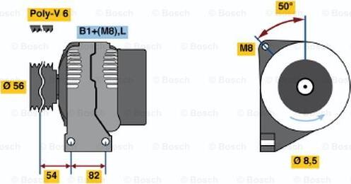 BOSCH 0 124 625 025 - Alternatore autozon.pro