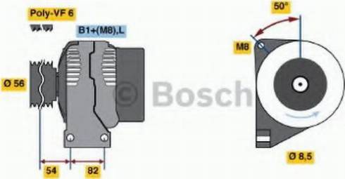 BOSCH 0 124 525 014 - Alternatore autozon.pro