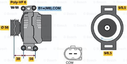 BOSCH 0 124 525 113 - Alternatore autozon.pro