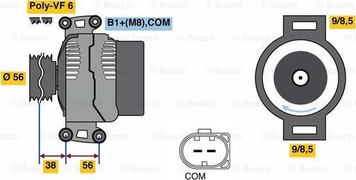 BOSCH 0 124 525 226 - Alternatore autozon.pro