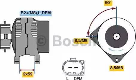 BOSCH 0 124 615 031 - Alternatore autozon.pro