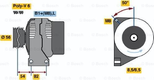 BOSCH 0 986 047 510 - Alternatore autozon.pro