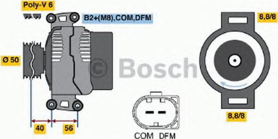 BOSCH 0124625015 - Alternatore autozon.pro