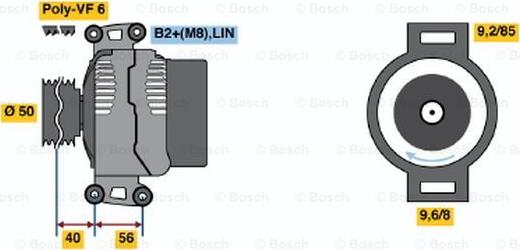 BOSCH 0 124 625 033 - Alternatore autozon.pro