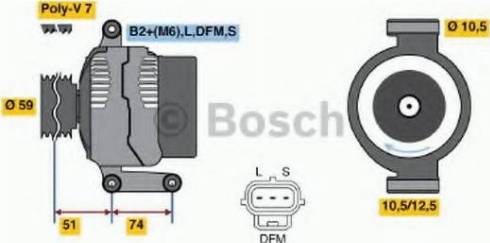 BOSCH 0 124 315 019 - Alternatore autozon.pro