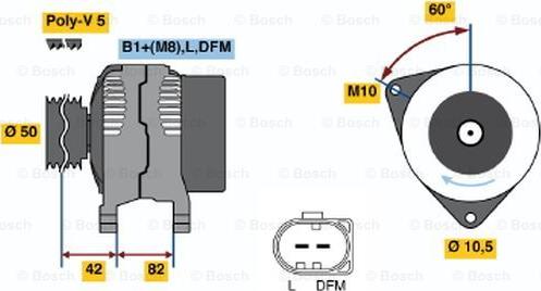 BOSCH 0 124 315 014 - Alternatore autozon.pro