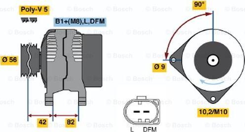 BOSCH 0 986 044 340 - Alternatore autozon.pro