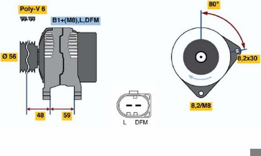 BOSCH 0124325051 - Puleggia cinghia, Alternatore autozon.pro