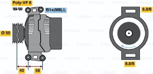 BOSCH 0 124 325 093 - Alternatore autozon.pro