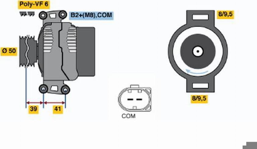 BOSCH 0124325072 - Alternatore autozon.pro