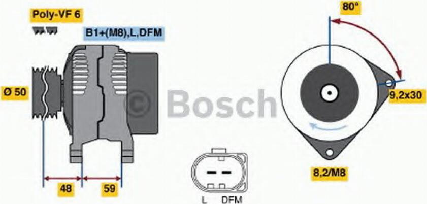 BOSCH 0124325142 - Alternatore autozon.pro