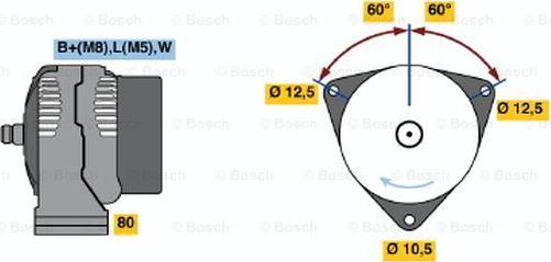 BOSCH 0 124 325 118 - Alternatore autozon.pro