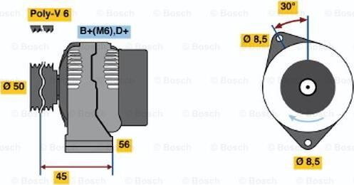 BOSCH 0 124 325 117 - Alternatore autozon.pro