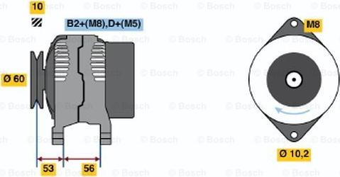 BOSCH 0 124 225 009 - Alternatore autozon.pro