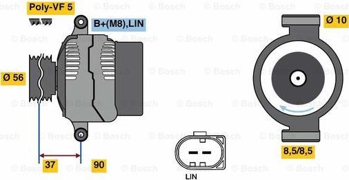 BOSCH 0 125 711 048 - Alternatore autozon.pro