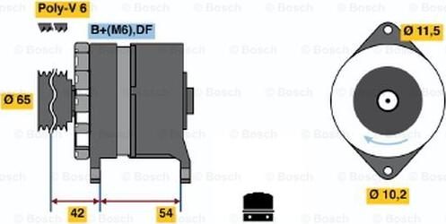 BOSCH 0 120 450 025 - Alternatore autozon.pro