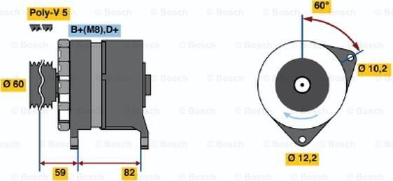 BOSCH 0 120 469 940 - Alternatore autozon.pro