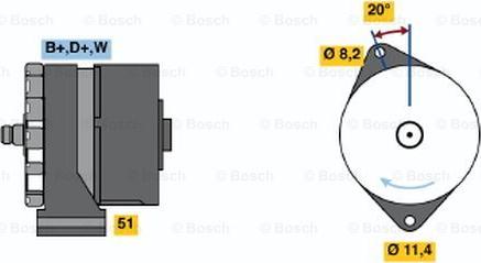 BOSCH 0 120 469 523 - Alternatore autozon.pro