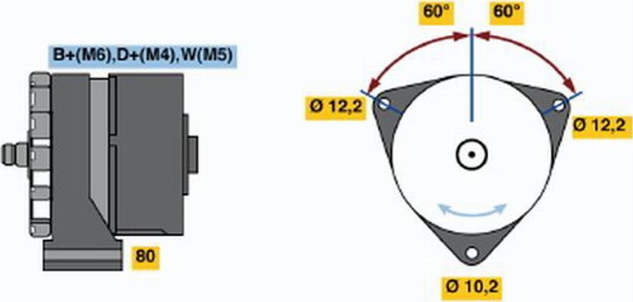 BOSCH 0120469687 - Alternatore autozon.pro