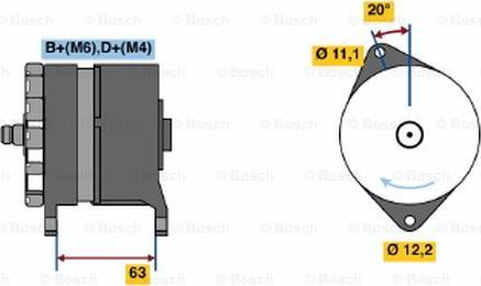 BOSCH 0 120 469 634 - Alternatore autozon.pro