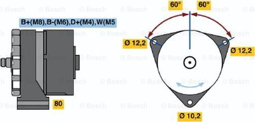 BOSCH 0 120 469 019 - Alternatore autozon.pro