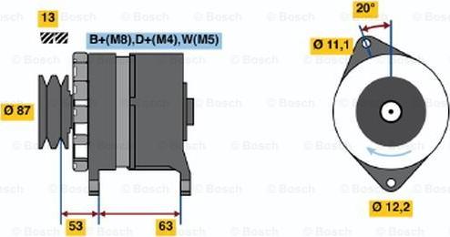 BOSCH 0 120 469 010 - Alternatore autozon.pro