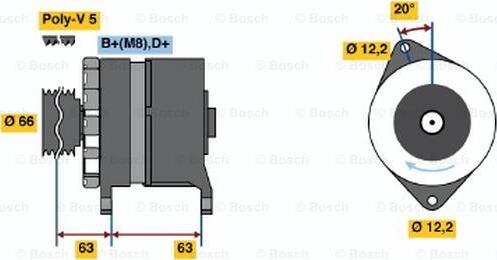 BOSCH 0 120 469 034 - Alternatore autozon.pro