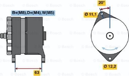 BOSCH 0 120 469 113 - Alternatore autozon.pro